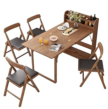 WAQ × DOORS　FOLDING WOOD TABLE Amazon.com: Fold-Out Wall Table | Old Style Folding Wall